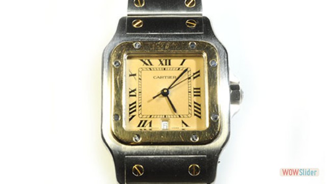 MENS CARTIER SANTOS 2TONE