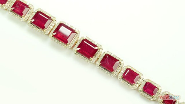 RUBY AND DIAMOND BRACELET